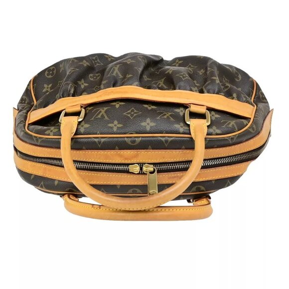 LOUIS VUITTON Mitzi Tote Hand Bag Monogram Leather Brown Spain - Picture 7 of 15